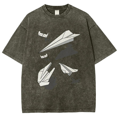 Paper Wars Vintage Distressed T-shirt 2601000782