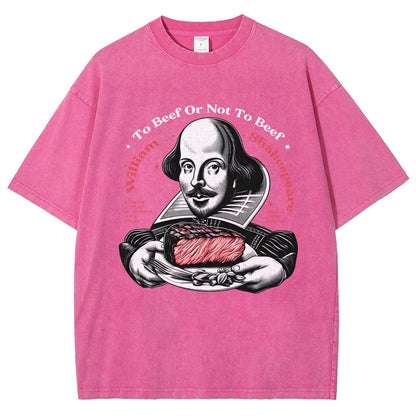 To Beef Or Not To Beef Vintage Distressed T-shirt
