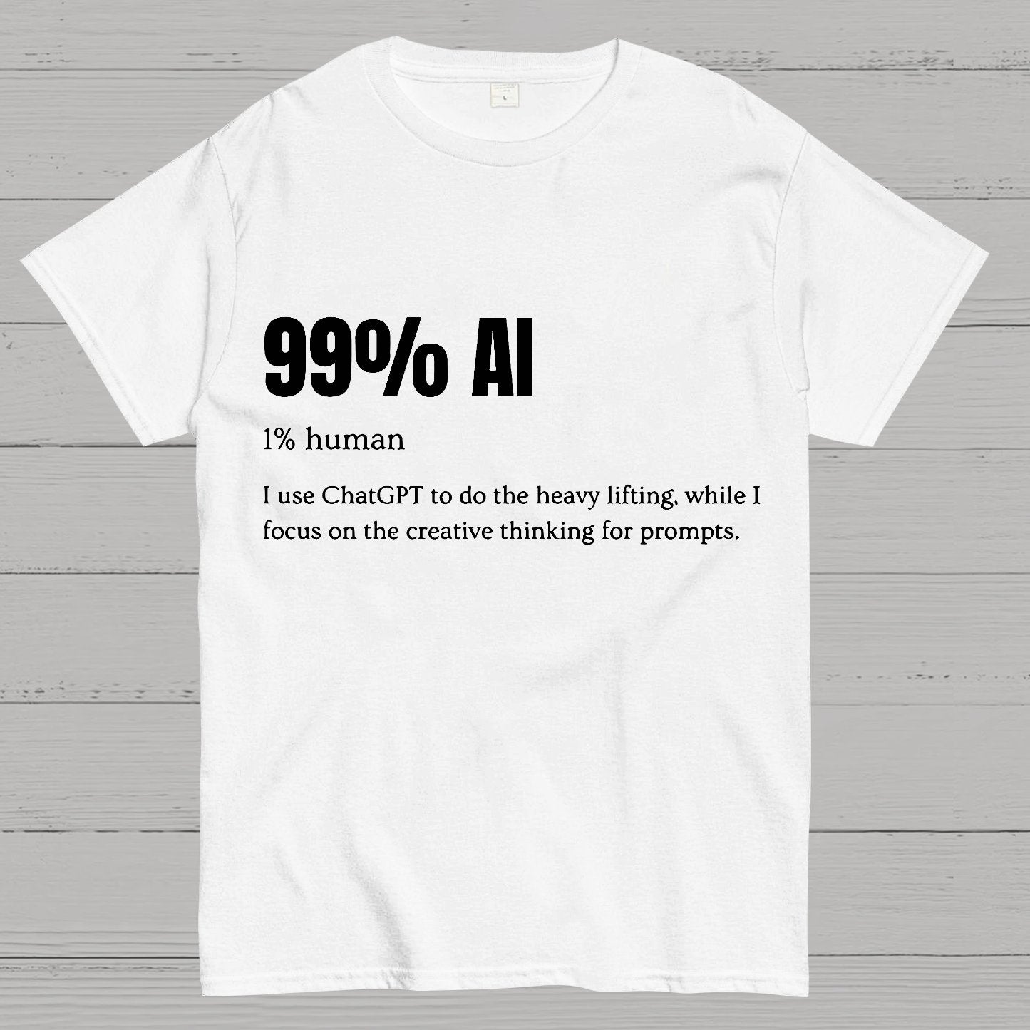 99% Artificial Intelligence Geek T-Shirt