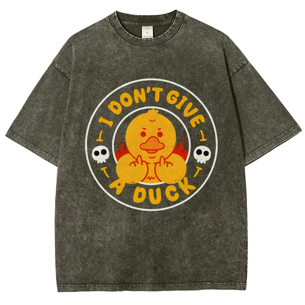 I Don’t Give A Duck Vintage Distressed T-shirt