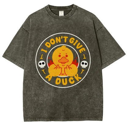 I Don’t Give A Duck Vintage Distressed T-shirt