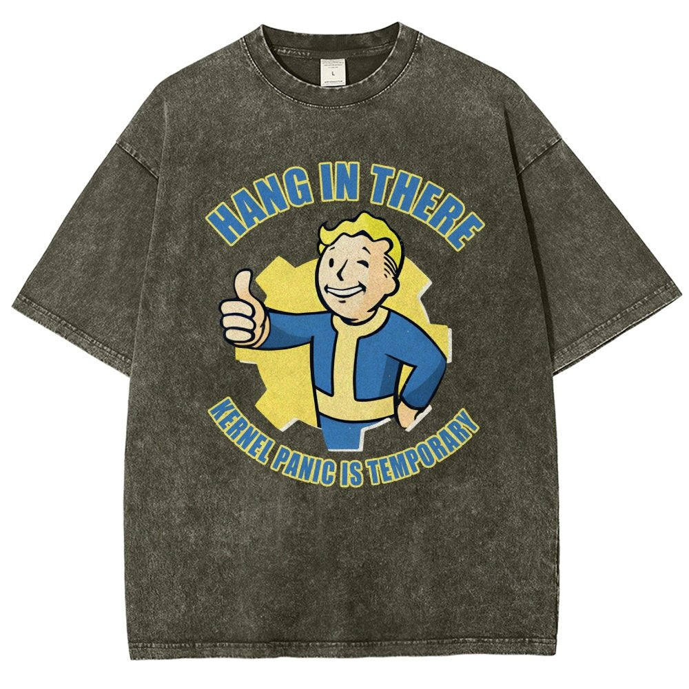 Hang in there - Kernel Panic is temporary Vintage Distressed T-shirt