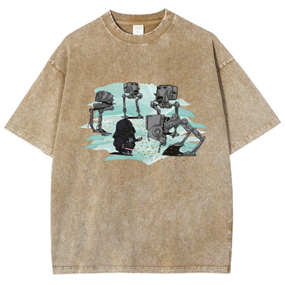 Dark Lord feeds the mechanical bird Vintage Distressed T-shirt