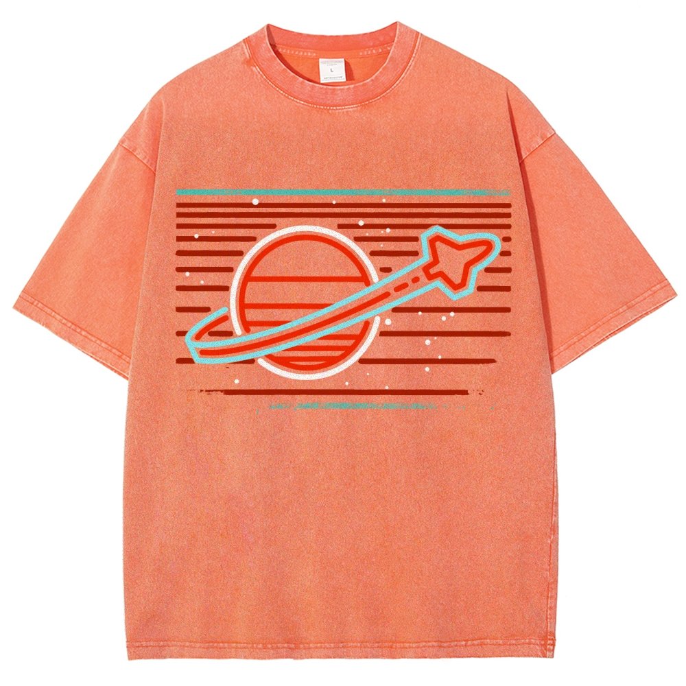 Retro Space Launch Vintage Distressed T-shirt