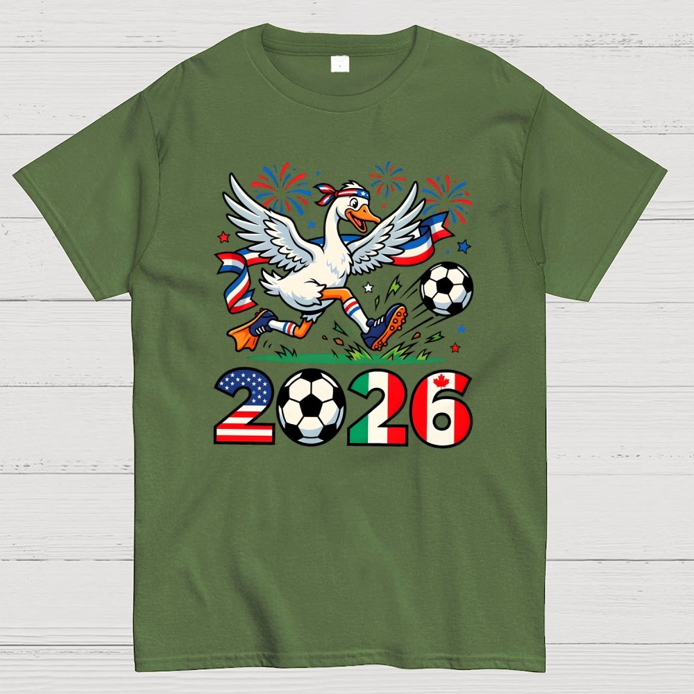 2026 World Cup Funny 2026 Soccer Goose Geek T-Shirt