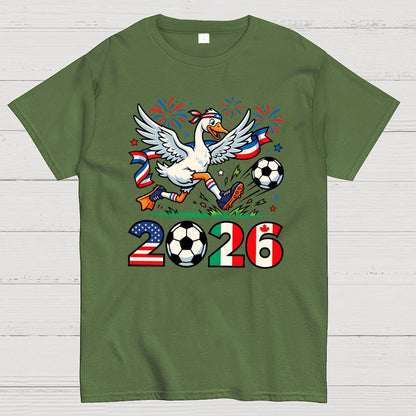 2026 World Cup Funny 2026 Soccer Goose Geek T-Shirt