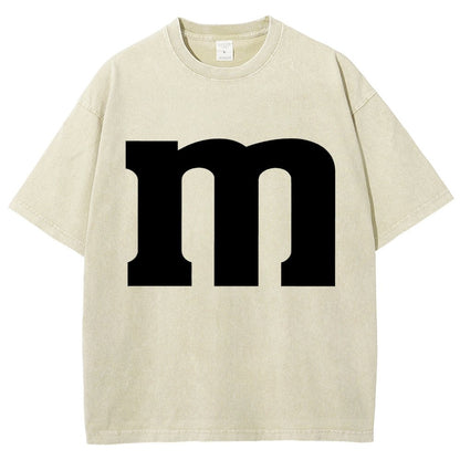 Fun letter M Vintage Distressed T-shirt