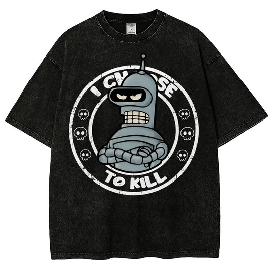 I Choose To Kill Vintage Distressed T-shirt