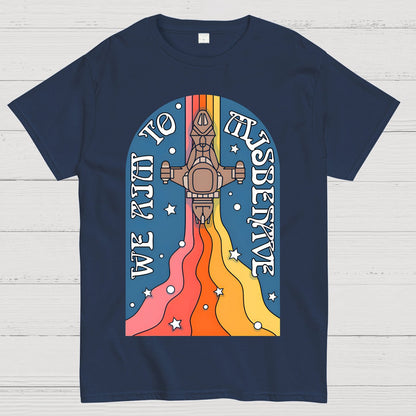 Psychedelic Aim to Misbehave Geek T-Shirt
