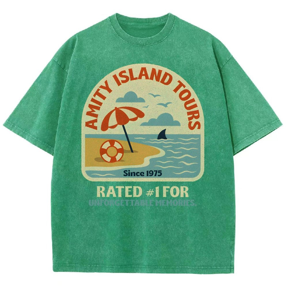 Seaside Tours Vintage Distressed T-shirt