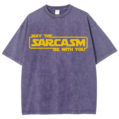 May The Sarcasm Be With You Vintage Distressed T-shirt