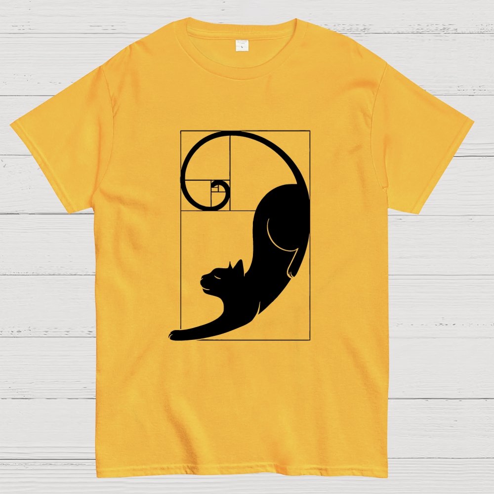 Fibonacci cat golden ratio Geek T-Shirt