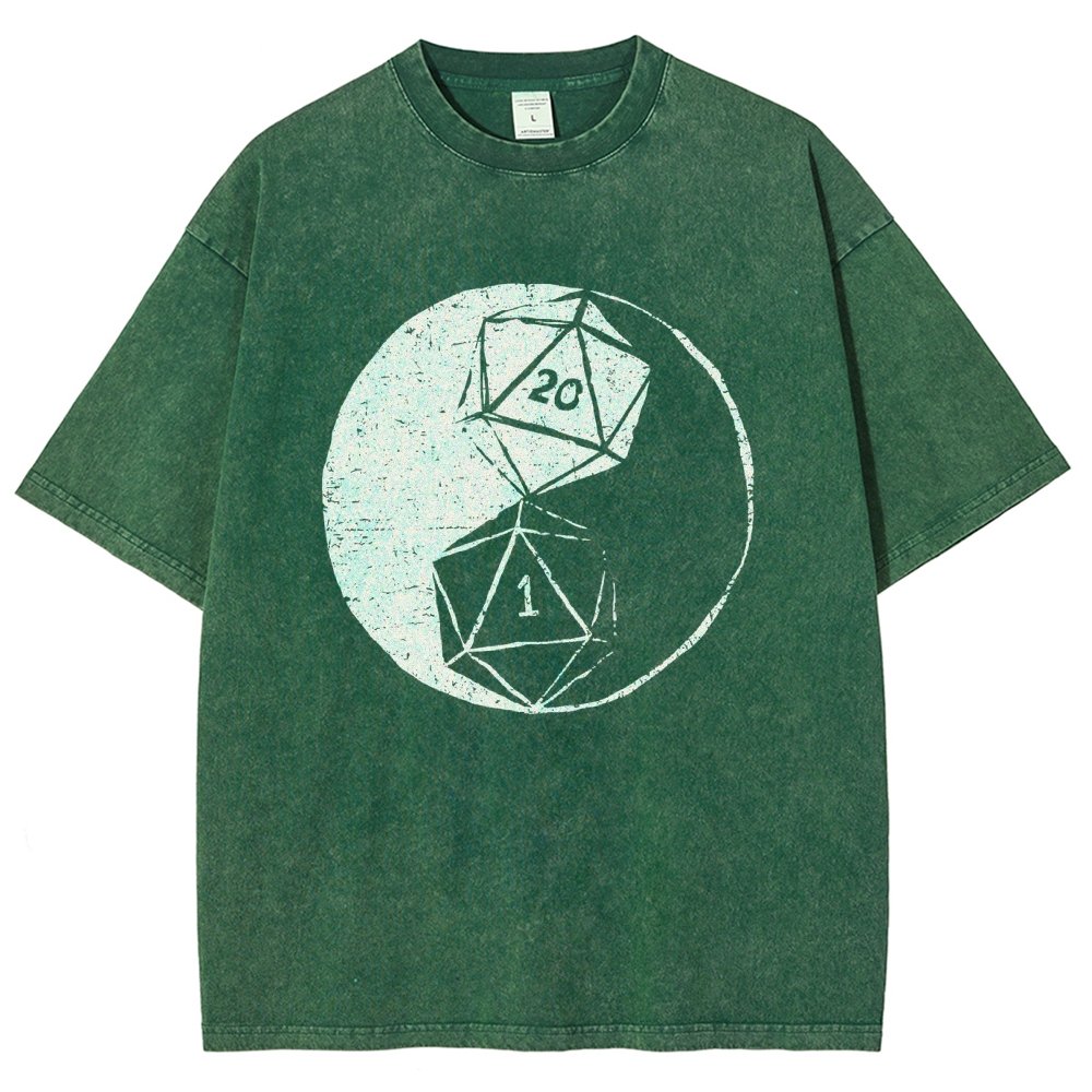 RPG Duality Balancing Vintage Distressed T-shirt