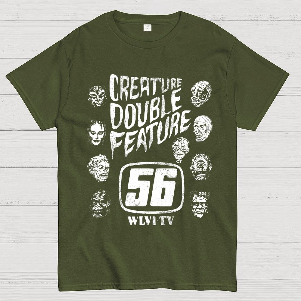 Creature Double Feature Classic Monsters Unisex Geek T-Shirt