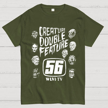 Creature Double Feature Classic Monsters Unisex Geek T-Shirt