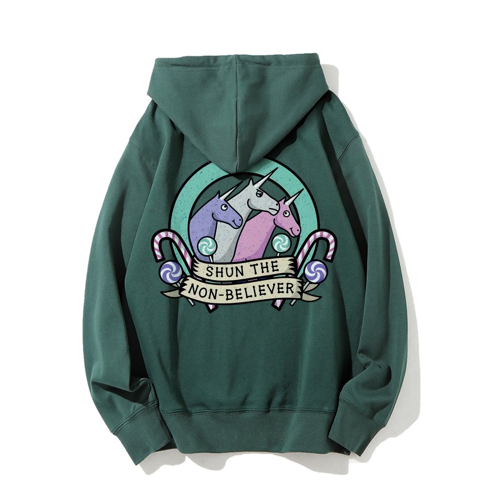 Shun The Non-Believer Printed Back Unisex Cotton Hoodie