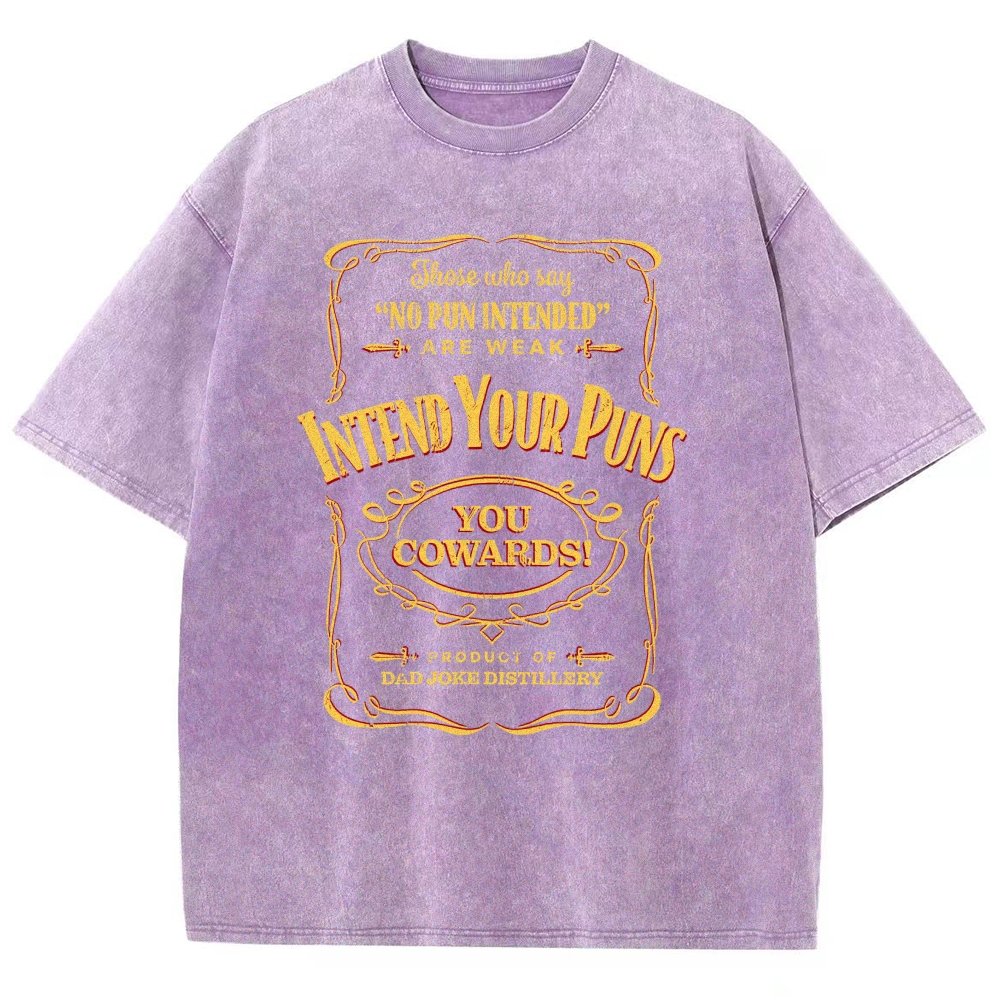 Intend Your Puns! Remix Vintage Distressed T-shirt