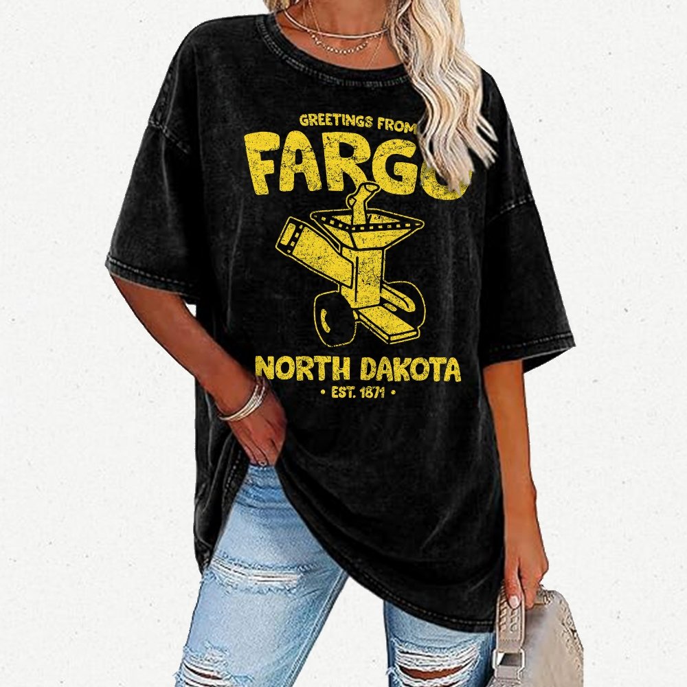 Greetings From Riverton Vintage Distressed T-shirt