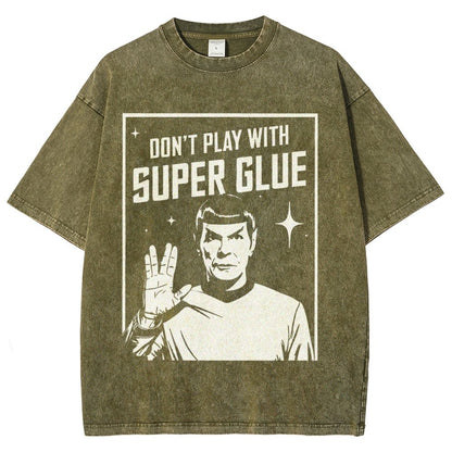 Don't Play With Superglue Vintage Distressed T-shirt