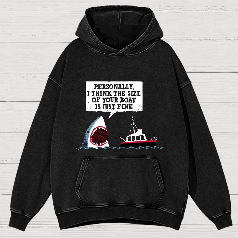 Polite Sea Monster Nerdy Vintage Distressed Hoodie
