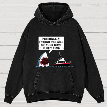 Polite Sea Monster Nerdy Vintage Distressed Hoodie