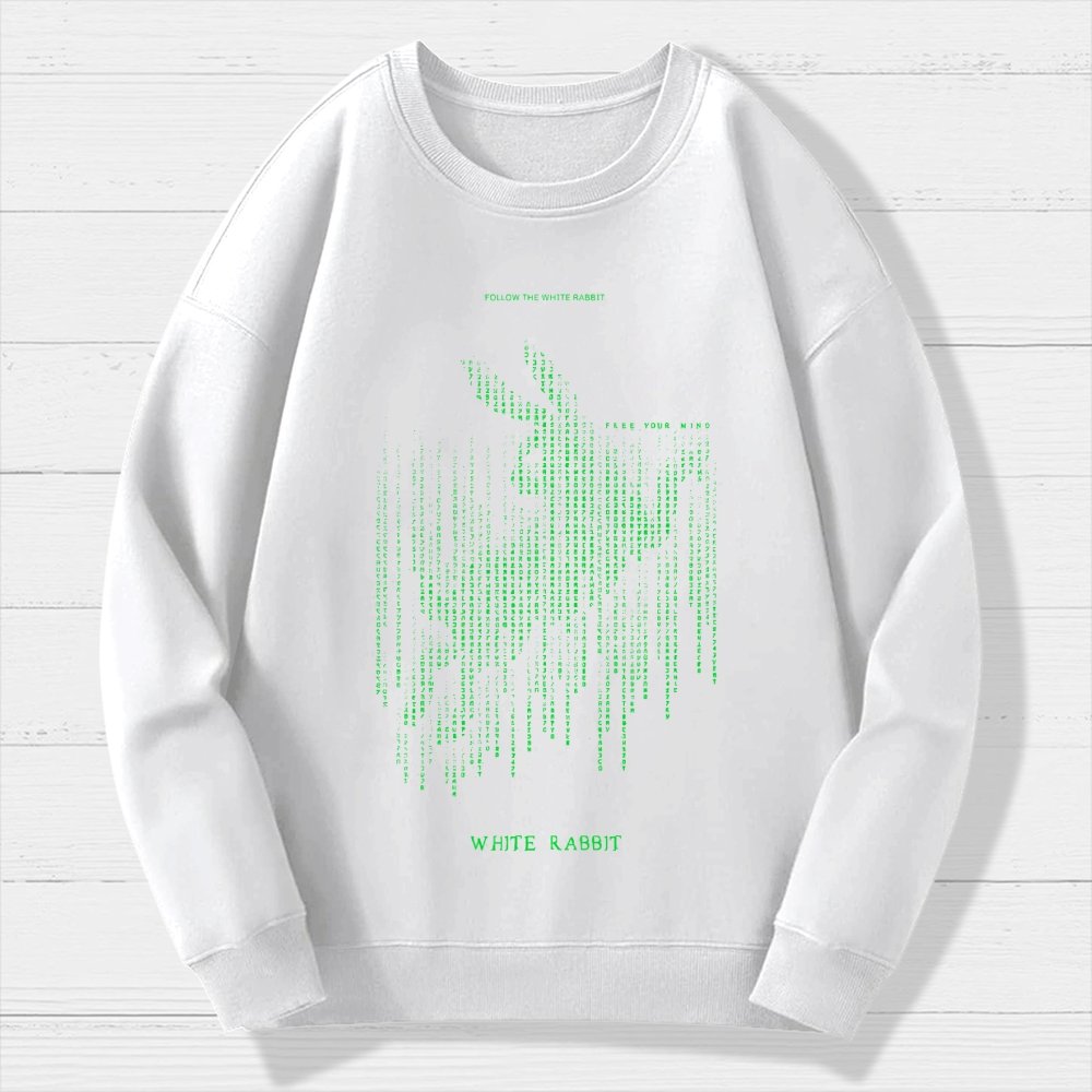 White Rabbit Geek Cotton Sweatshirt