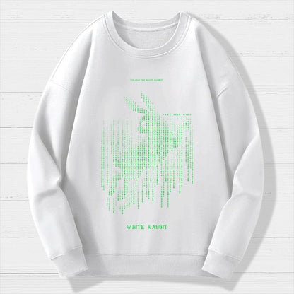 White Rabbit Geek Cotton Sweatshirt