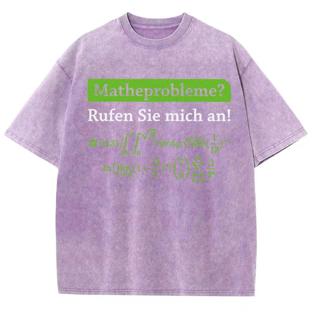 Funny Word Matheprobleme Vintage Distressed T-shirt