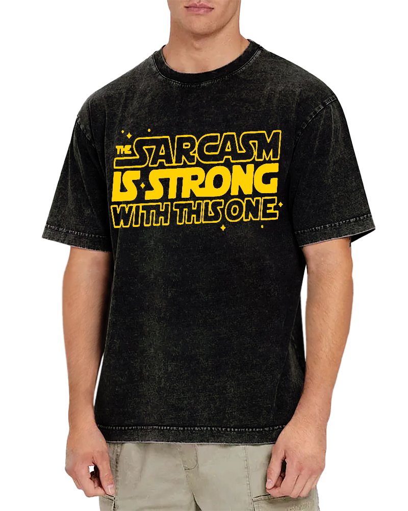 Strong Sarcasm Vintage Distressed T-shirt