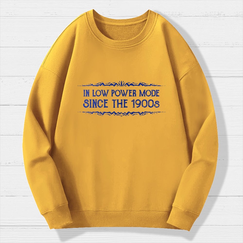 In Low Power Mode Since the 1900s Geek Cotton Sweatshirt
