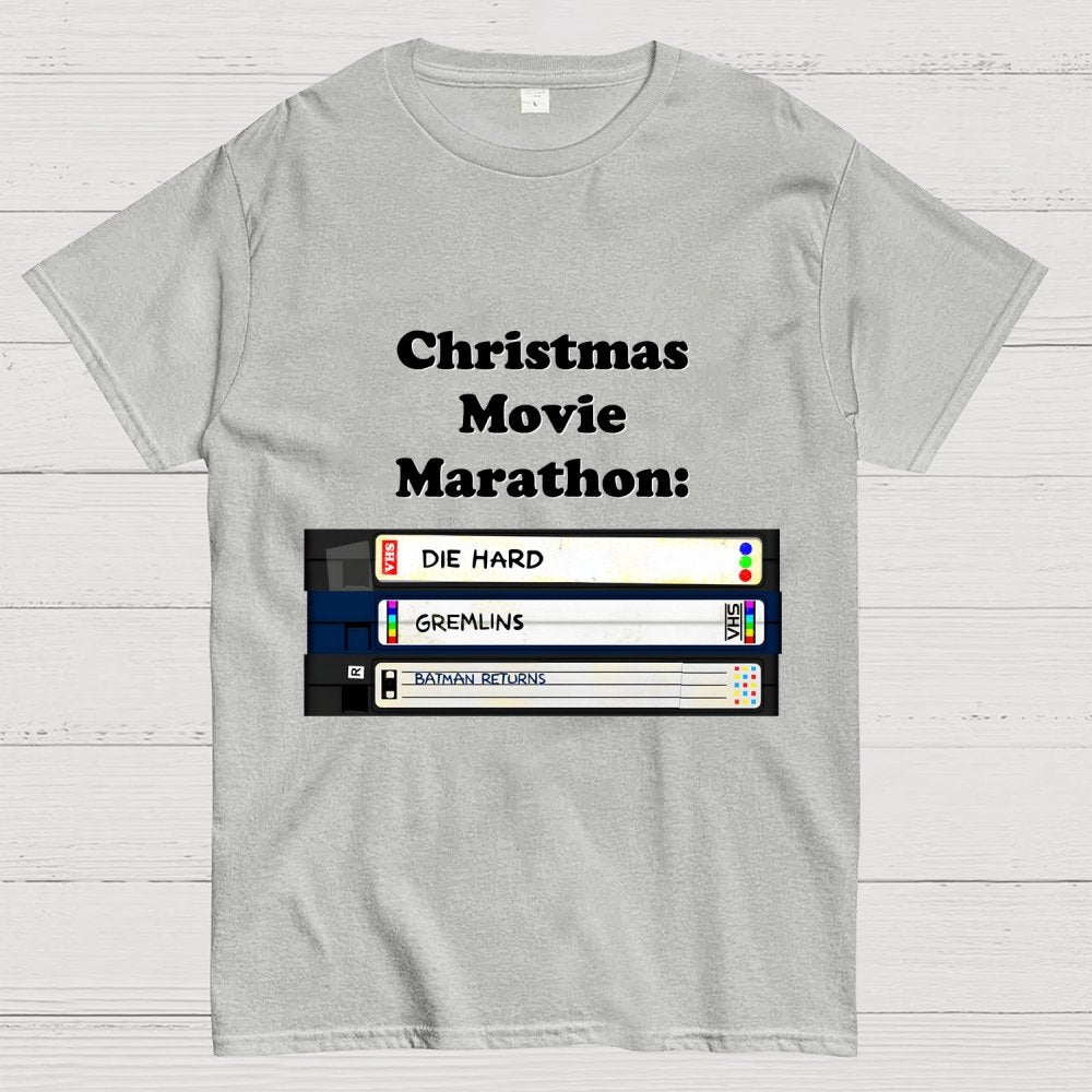 Christmas Movie Marathon (green variant) Geek T-Shirt