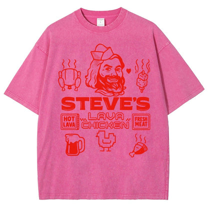 Steve's Lava Chicken Vintage Distressed T-shirt