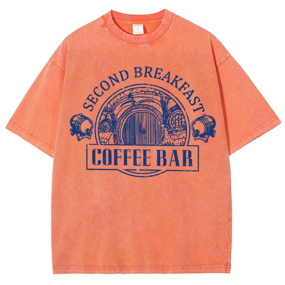 Extra Breakfast Coffee Vintage Distressed T-shirt