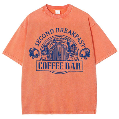 Extra Breakfast Coffee Vintage Distressed T-shirt