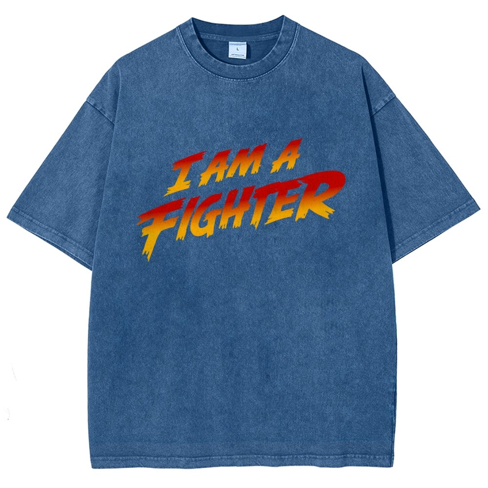 I Am A Fighter Vintage Distressed T-shirt
