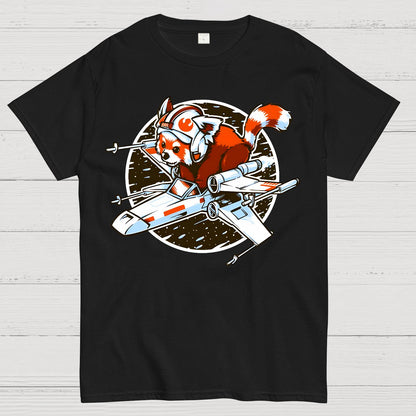 Red panda, Standing By Geek T-Shirt