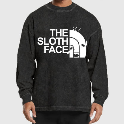 Slothface Washed Long Sleeve Tee
