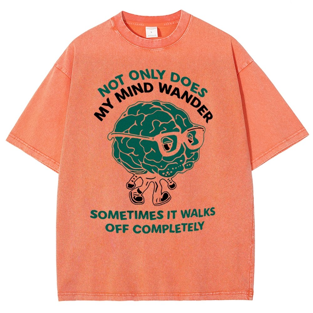 My Mind Wanders Vintage Distressed T-shirt