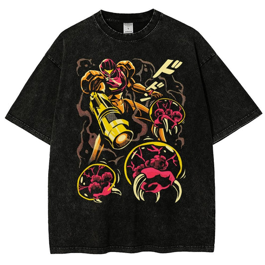 LARVA SWARM Vintage Distressed T-shirt