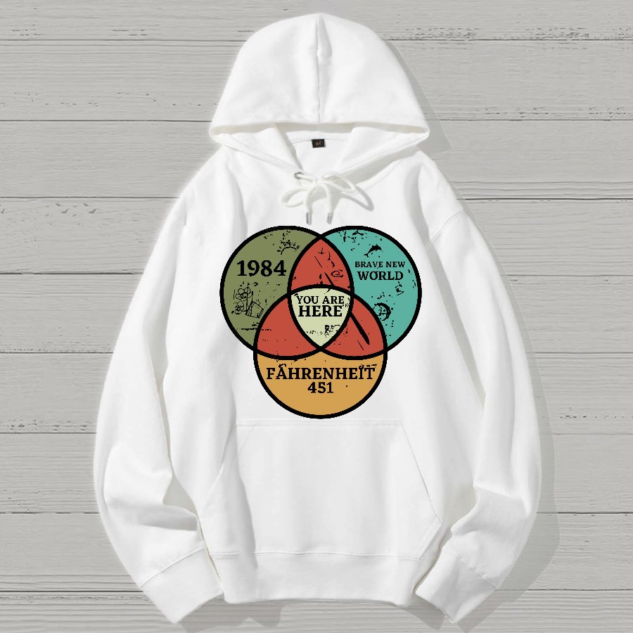 You Are Here Geek Cotton Hoodie