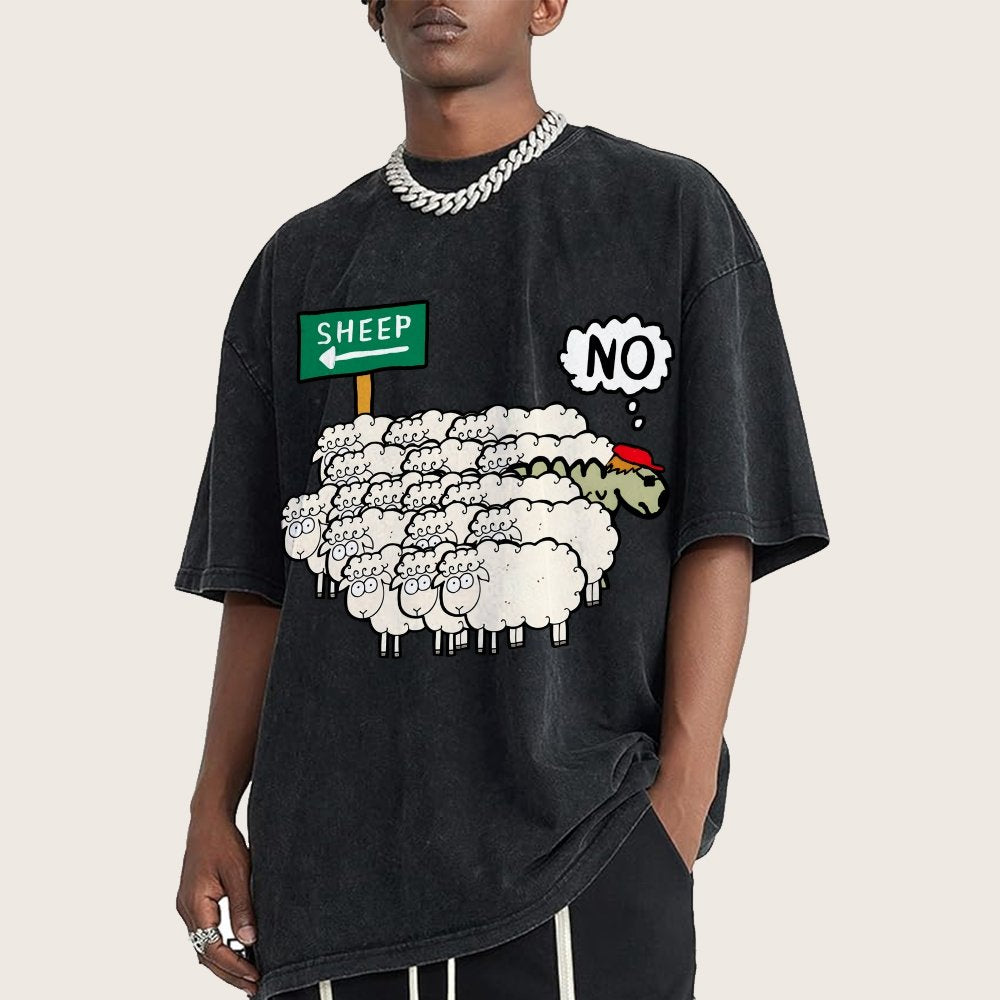 Don’T Be A Sheep Vintage Distressed T-shirt