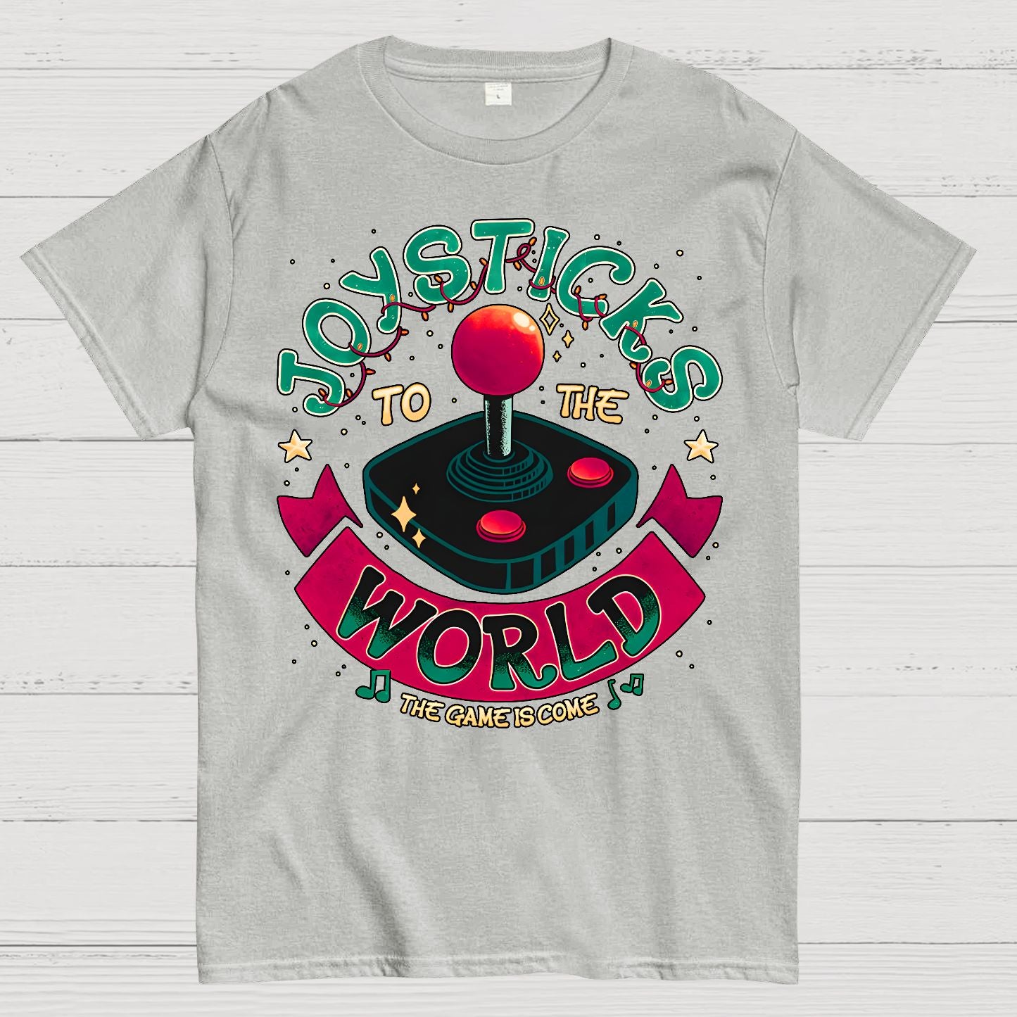 Joysticks To The World Geek T-Shirt