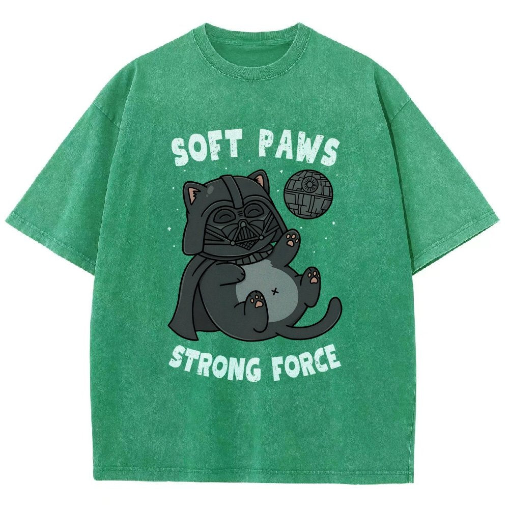 Soft Paws Strong Force Vintage Distressed T-shirt