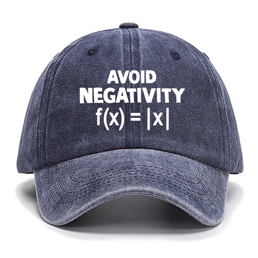 Avoid Negativity, Absolute Value Geeky Cotton Hat