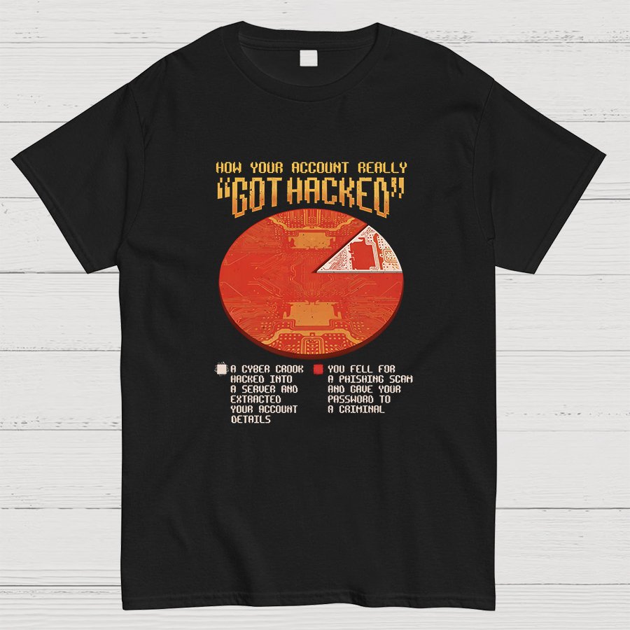 Cyber Security Funny White Hat Hacker Geeky T-Shirt