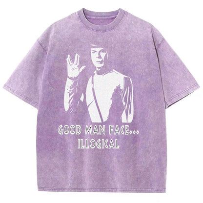 Good man face... illogicalVintage Distressed T-shirt