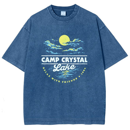 Camp Silver Pine 1980 Vintage Distressed T-shirt