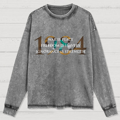 Nineteen Eighty Four Washed Long Sleeve Tee
