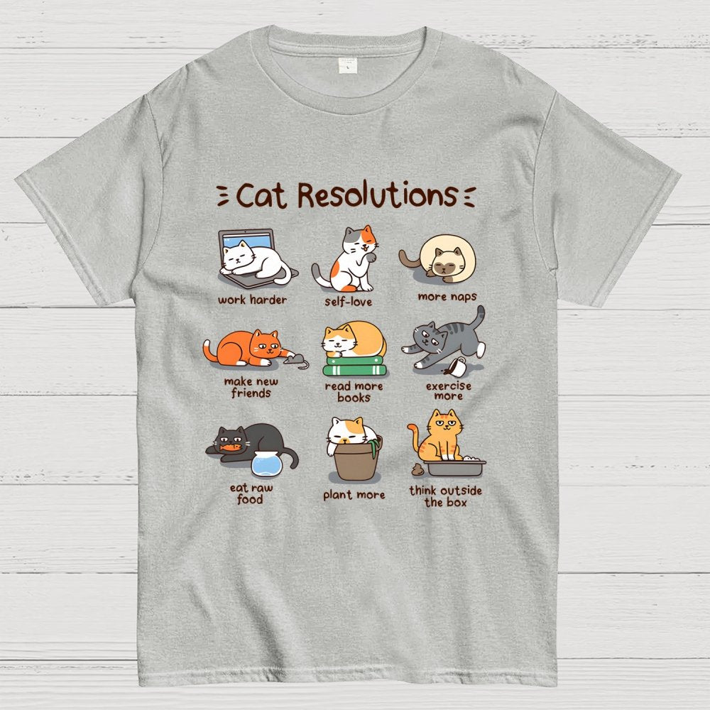 Cat Resolutions Geek T-Shirt
