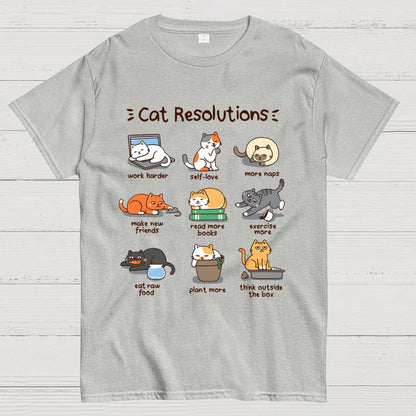 Cat Resolutions Geek T-Shirt